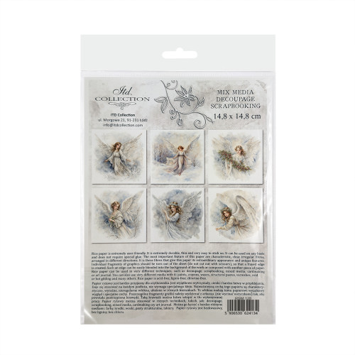 ITD COLLECTION MINI RICE PAPER SET 6PCS 14.8X14.8CM - RSM128