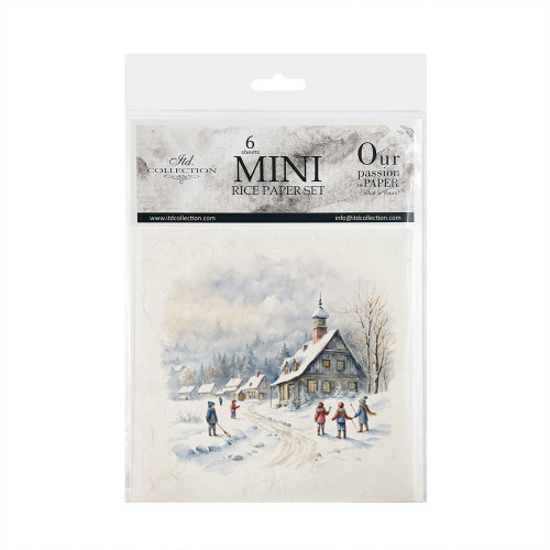 ITD COLLECTION MINI RICE PAPER SET 6PCS 14.8X14.8CM - RSM131