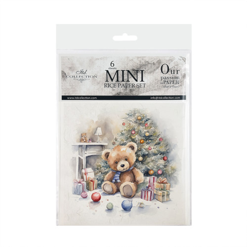 ITD COLLECTION MINI RICE PAPER SET 6PCS 14.8X14.8CM - RSM138