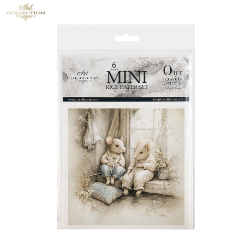 ITD COLLECTION MINI RICE PAPER К-КТ 6БР 14.8X14.8CM - RSM228