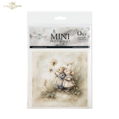 ITD COLLECTION MINI RICE PAPER К-КТ 6БР 14.8X14.8CM - RSM229