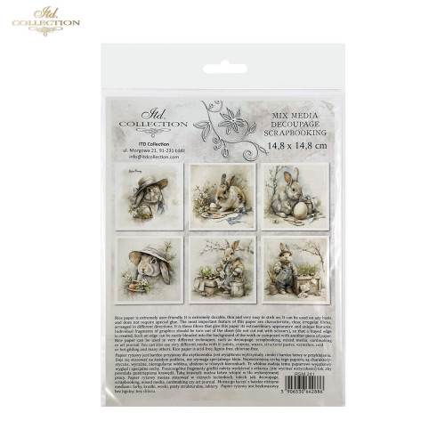 ITD COLLECTION MINI RICE PAPER К-КТ 6БР 14.8X14.8CM - RSM241