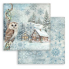 STAMPERIA THE OWL'S HOUSE BLOCK OF PAPER 20.3/20.3 CM-SBBS130