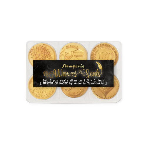 STAMPERIA MASTER OF MAGIC WAX SEALS 2.5CM 6 PCS - WAXSL03