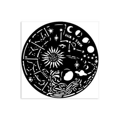 STAMPERIA COSMOS CIRCLE ШАБЛОН 12 Х 12 СМ - KSTDS-21