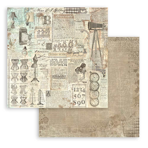 STAMPERIA BROCANTE BLOCK 20.3/20.3 CM -SBBS102