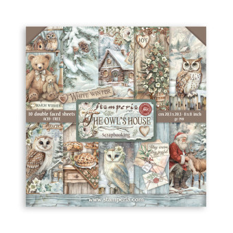 STAMPERIA THE OWL'S HOUSE BLOCK OF PAPER 20.3/20.3 CM-SBBS130