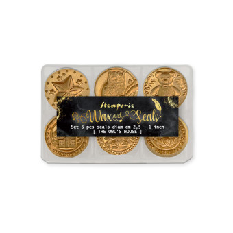 STAMPERIA THE OWL'S HOUSE WAX SEALS 2.5CM 6 PCS-WAXSL10
