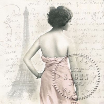 SAGEN VINTAGE NAPKINS FOR DECOUPAGE 33/33 CM - 2065