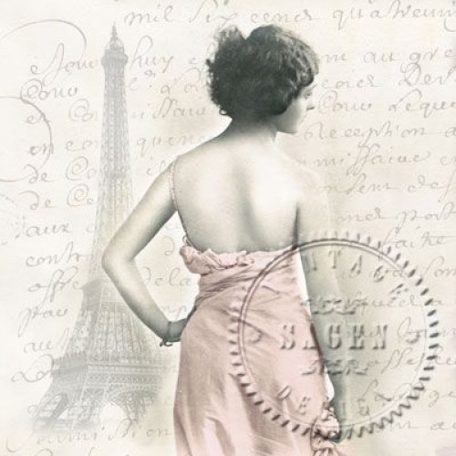 SAGEN VINTAGE NAPKINS FOR DECOUPAGE 33/33 CM - 2065