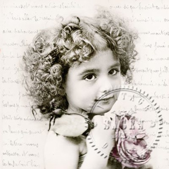 SAGEN VINTAGE NAPKINS FOR DECOUPAGE 33/33 CM - 2084