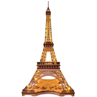 ROBOTIME 3D ДЪРВЕН ПЪЗЕЛ NIGHT EIFFEL TOWER 164 ЧАСТИ TGL01
