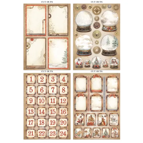 STAMPERIA GEAR UP FOR CHRISTMAS JUNK JOURNAL - SBJK10