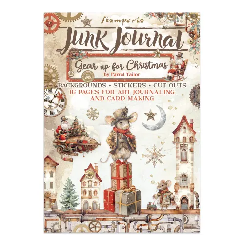 STAMPERIA GEAR UP FOR CHRISTMAS JUNK JOURNAL - SBJK10