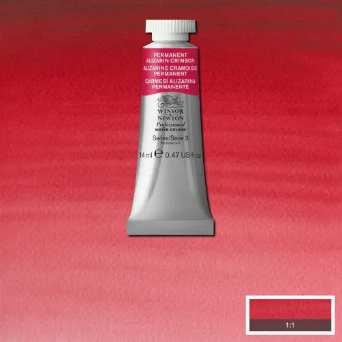 W&N АКВАРЕЛНА БОЯ PROFESSIONAL 14МЛ-PERMANENT ALIZARIN CRIM