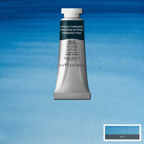 W&N АКВАРЕЛНА БОЯ PROFESSIONAL 14 МЛ. - PHTHALO TURQUOISE