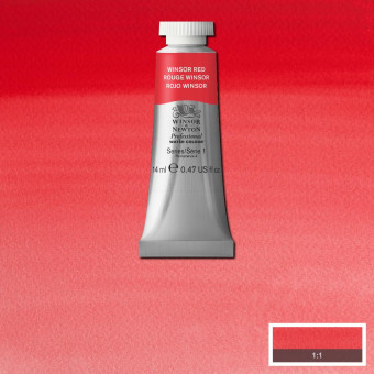 W&N АКВАРЕЛНА БОЯ PROFESSIONAL 14 МЛ - WINSOR RED