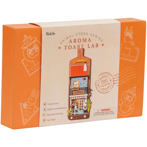 ROBOTIME 3D ДЪРВЕН ПЪЗЕЛ AROMA TOAST LAB 71 ЧАСТИ DS019