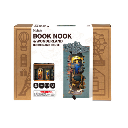 ROBOTIME 3D WOODEN PUZZLE MAGIC HOUSE 216 PIECES TGB03