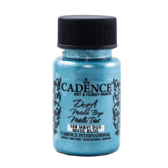 CADENCE ACRYLIC PAINT METALLIC DORA 50 ML. - MUSE BLUE 180