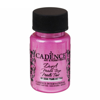 CADENCE ACRYLIC PAINT METALLIC DORA 50 ML. - HOT PINK 191