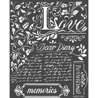 STAMPERIA MEDIA STENCIL - ШАБЛОН 20 Х 25 СМ - KSTD059