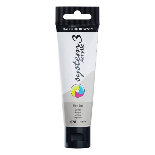 DALER ROWNEY АКРИЛНА БОЯ SYSTEM 3 59 МЛ - WARM GREY 078