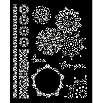 STAMPERIA MEDIA STENCIL - ШАБЛОН 20 Х 25 СМ - KSTD068