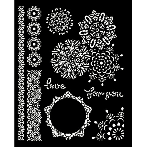 STAMPERIA MEDIA STENCIL - TEMPLATE 20 X 25 CM - KSTD068