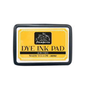 STAMPERIA DYE INK PAD PIGMENT TAMPON WKPR07 WARM YELLOW