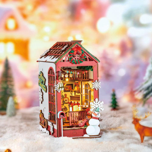 ROBOTIME 3D ДЪРВЕН ПЪЗЕЛ CHRISTMAS SCENE 289 ЧАСТИ TGC07