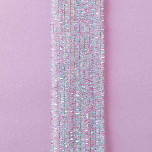 FOLIA VELVET WIRE 8 MM. 50 CM 10 PCS - IRIDESCENT