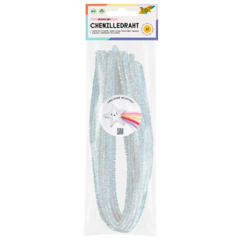 FOLIA VELVET WIRE 8 MM. 50 CM 10 PCS - IRIDESCENT