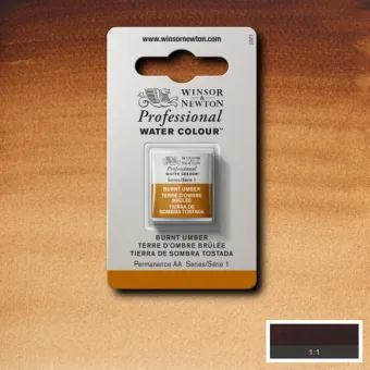 W&N АКВАРЕЛНА БОЯ PROFESSIONAL H/PAN - BURNT UMBER