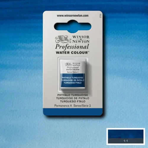 W&N WATERCOLOUR PAINT PROFESSIONAL H/PAN - TURQUOISE