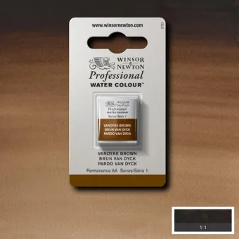 W&N АКВАРЕЛНА БОЯ PROFESSIONAL H/PAN - VANDYKE BROWN