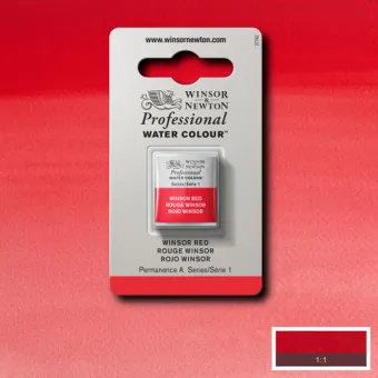 W&N АКВАРЕЛНА БОЯ PROFESSIONAL H/PAN - WINSOR RED