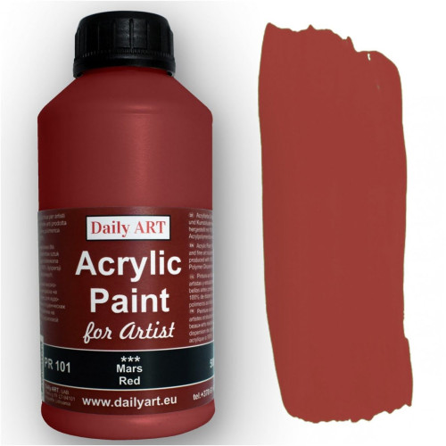 DAILY ART ACRYLIC PAINT 500 ML - MARS RED DA19102161