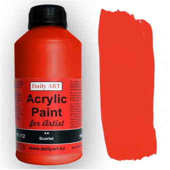DAILY ART ACRYLIC PAINT 500 ML - SCARLET DA19102390