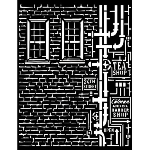 STAMPERIA MEDIA STENCIL - TEMPLATE 20 X 25 CM - KSTD109