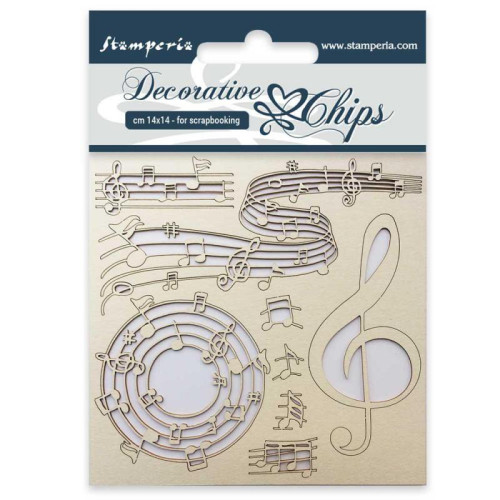 STAMPERIA ELEMENTS OF CHIPBOARD 14/14CM SCB11