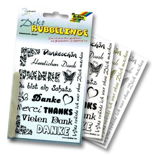 FOLIA ШАБЛОН ЗА ДЕКОРАЦИЯ 3 ЛИСТА 10,5/14 БЛАГОДАРЯ