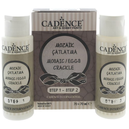 CADENCE ДВУФАЗНО КРАКЛЕ MOSAIC / EGGS 70 МЛ. STEP 1 + STEP 2