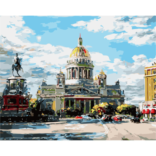NEWART PAINT BY NUMBERS SET 50/40CM. - W1272