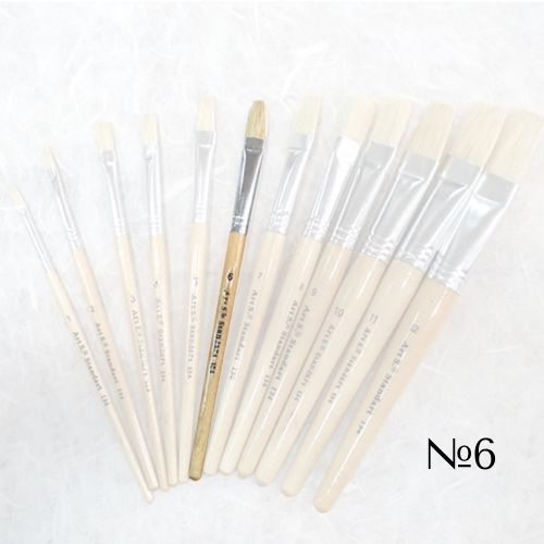 STANDARD BRUSH BRISTLE WITH SHORT HANDLE №6