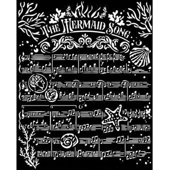 STAMPERIA SONGS OF THE SEA STENCIL 20 X 25 CM - KSTD143