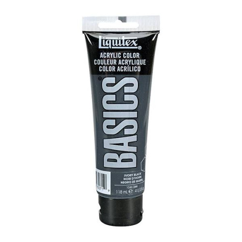 LIQUITEX АКРИЛНА БОЯ BASICS 118 МЛ-ЧЕРНА 1046244