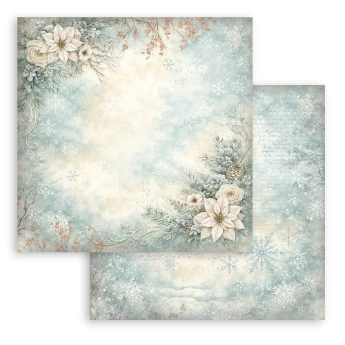 STAMPERIA WHITE CHRISTMAS БЛОКЧЕ ХАРТИЯ 20,3/20,3 СМ - SBBS147