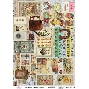 CADENCE DECOUPAGE RICE PAPER A4 - 323