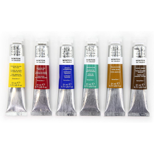 W&N OIL PAINT WINTON 6 COLORS X 21 ML - 1490617